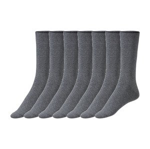 LIVERGY Pánské ponožky BIO, 7 párů (39/42, šedá)