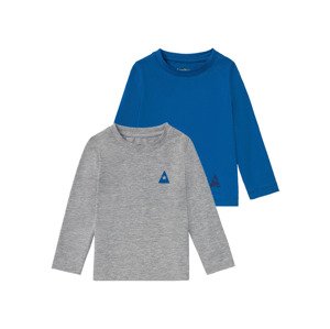 lupilu® Chlapecké triko s dlouhými rukávy / rolá (child#Žádný údaj#male, 110/116, šedá/modrá)