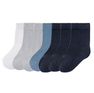 lupilu® Chlapecké ponožky, 7 párů (child 2 years onwards#male, 27/30, bílá / šedá / modrá / námořnická modrá)