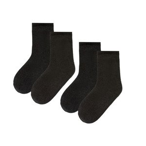 pepperts Chlapecké termo ponožky, 2 páry (35/38, černá)