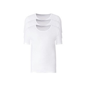 LIVERGY Pánské spodní triko XXL, 3 kusy (8/XXL, bílá, kulatý výstřih)