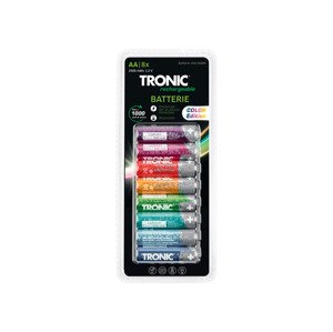 TRONIC® Nabíjecí baterie Ni-MH Ready 2 Use, 8 ku (AA – tužková)