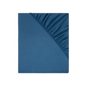LIVARNO home Napínací prostěradlo Renforcé, 140–160 x (modrá)