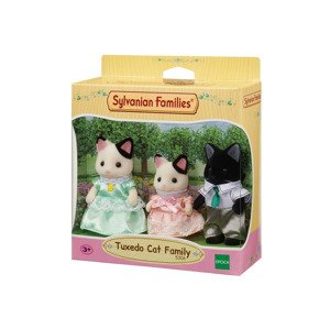 Sylvanian Families 5306 Rodina koček s černým kocourem