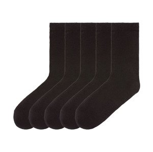 pepperts Dívčí ponožky BIO, 5 párů (27/30, černá)