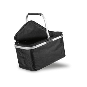 TOPMOVE® Nákupní košík s hliníkovým rámem, 26 l (černá)