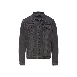 LIVERGY® Pánská džínová bunda (adult#male#ne, XL (56/58), tmavě šedá)