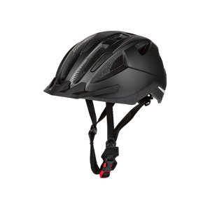 CRIVIT Dámská / Pánská cyklistická helma s koncovým světlem (černá/šedá L/XL)