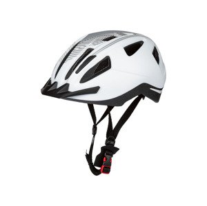 CRIVIT Dámská / Pánská cyklistická helma s konc (bílá/šedá L/XL)