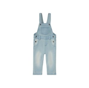 lupilu® Dětské kalhoty s laclem BIO (baby/infant#male#ne, 62, světle modrá)