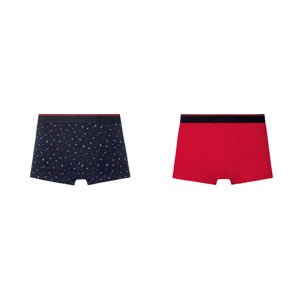 LIVERGY® Pánské boxerky, 2 kusy (adult#male#ne#undershorts, 5/M, námořnická modrá / červená )