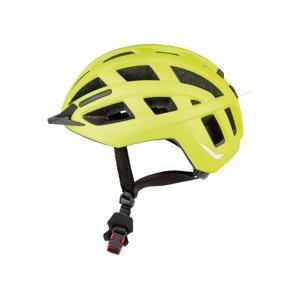 CRIVIT Cyklistická helma s koncovým světlem (S/M, zelená)