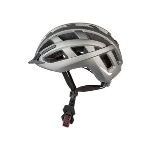 CRIVIT Cyklistická helma s koncovým světlem (M/L, antracitová)