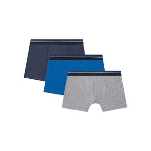 LIVERGY Pánské boxerky, 3 kusy (4/S, navy modrá)