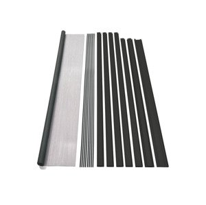 Livarno home Hliníkový dveřní rám se síťkou proti hmyzu, 100 x 210 cm (antracitová)