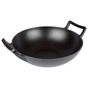 Grillmeister Litinová grilovací pánev Wok, Ø 32cm