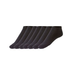 LIVERGY® Pánské nízké ponožky, 7 párů  (adult#male, 39/42, černá)