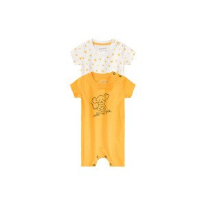 lupilu® Chlapecké pyžamo BIO, 2 kusy (56, hvězdy  / žlutá)
