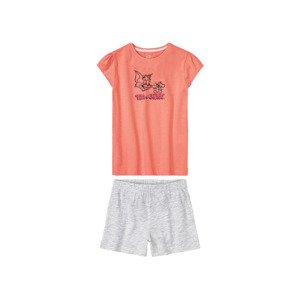 Dívčí pyžamo (86/92, oranžová/šedá)