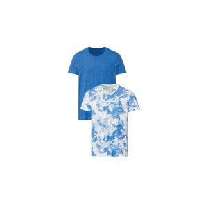LIVERGY® Pánské triko, 2 kusy (adult#male#ne, M (48/50), modrá)