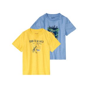lupilu® Chlapecké triko, 2 kusy (child#male#ne, 98/104, světle modrá/žlutá)