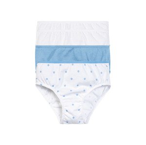 lupilu® Dívčí kalhotky s BIO bavlnou, 4 kusy (child#female#ne#briefs, 86/92, modrá/bílá)