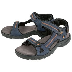 CRIVIT Pánské kožené trekingové sandály (adult, 44, námořnická modrá)