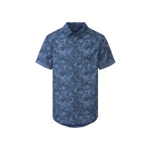 LIVERGY Pánská košile (S (37/38), modrá vzorovaná)