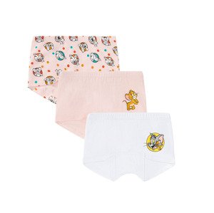 pepperts Dívčí kalhotky, 3 kusy (98/104, světle růžová / bílá)