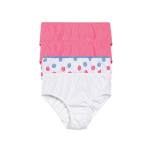 pepperts Dívčí kalhotky s bio bavlnou, 4 kusy (134/140, světle růžová)