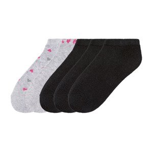 pepperts!® Dětské ponožky, 5 párů	 (child 2 years onwards#female, 31/34, šedá/černá)