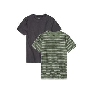 pepperts Chlapecké triko, 2 kusy (146/152, tmavě šedá / zelená)