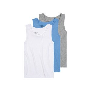 pepperts Dívčí košilka s BIO  bavlnou, 3 kusy (146/152, šedá/modrá/bílá)