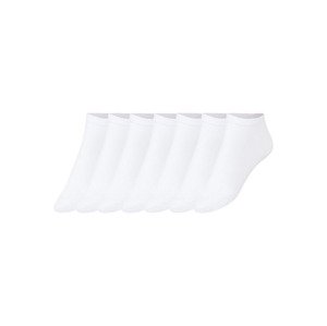 LIVERGY Pánské nízké ponožky, 7 párů (39/42, bílá)