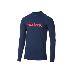 Mistral Pánské koupací triko s dlouhými rukávy U (L (52/54), navy modrá / červená)