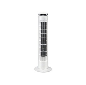 SILVERCREST® Sloupový ventilátor s LED displejem a dálkovým ovládáním STVL 50 A1 (bílá)