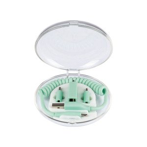 TRONIC Nabíjecí a datový kabel 5 v 1 (mátově zelená)