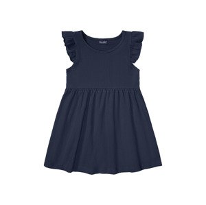 lupilu Dívčí šaty (86/92, navy modrá)