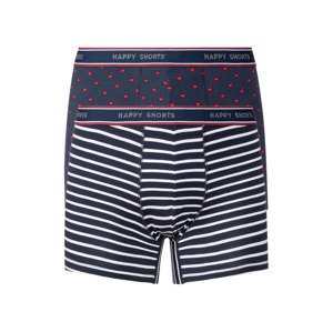 Happy Shorts Pánské boxerky, 2 kusy (XL, srdíčka)