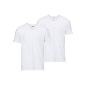 MEXX Pánské spodní triko "Regular Fit", 2 kusy (adult#male#ne, XL, bílá, V-výstřih)