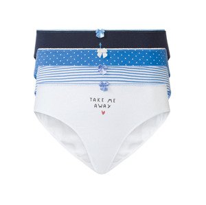 Happy Shorts Dámské kalhotky, 4 kusy (S, modrá / námořnická modrá / bílá)