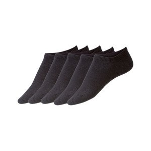 LIVERGY® Pánské nízké ponožky, 5 párů (adult#male, 43/46, černá)