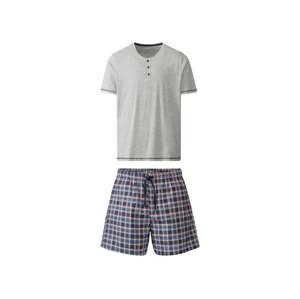 LIVERGY® Pánské pyžamo s BIO bavlnou (adult#male#ne#pants, L (52/54), šedá)