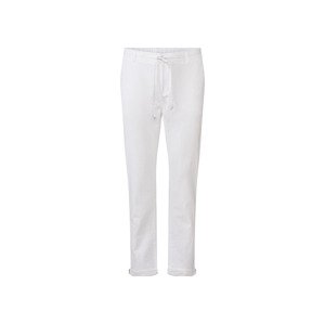 LIVERGY® Pánské lněné kalhoty "Straight Fit" (adult#male#ne, 48, bílá)