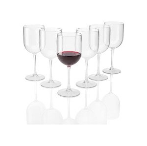ERNESTO Sklenice, 6 kusů (transparentní, sklenice na víno)