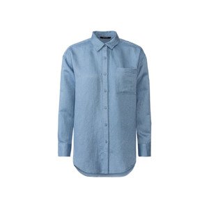 esmara Dámská lněná košile (34, modrá)