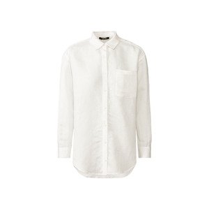esmara Dámská lněná košile (34, bílá)