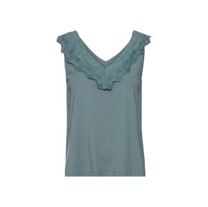 esmara® Dámský top (adult#Žádný údaj#female, L (44/46), zelená/pruhovaná)