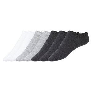 Dámské / Pánské nízké ponožky, 7 párů (adult#unisex, 43/46, bílá/šedá/antracitová)