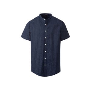 LIVERGY Pánská volnočasová košile "Modern Fit" (S (37/38), navy modrá)